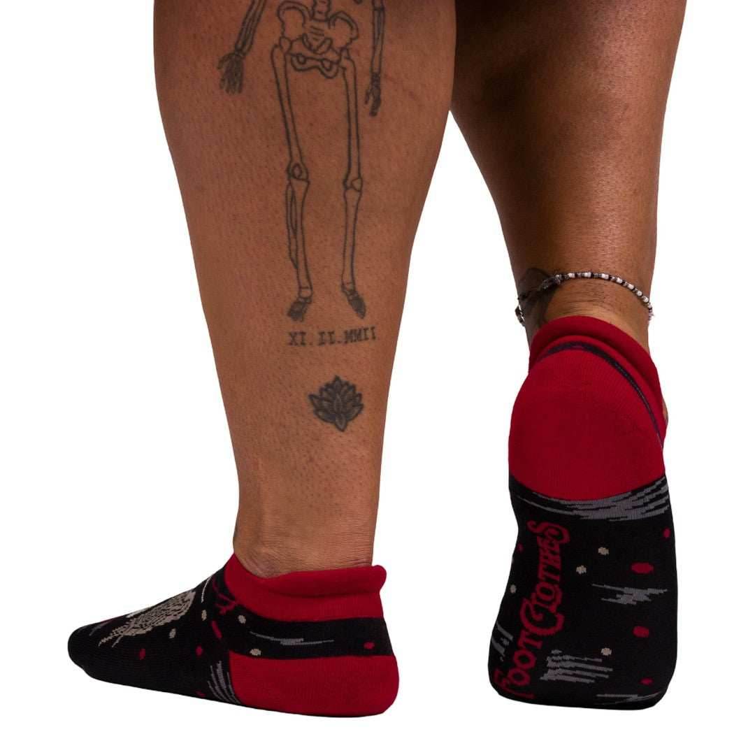 Evil Baphomet Ankle Socks - 