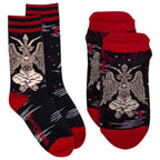Evil Baphomet Ankle and Crew Sock Pack | 2 Designs - 