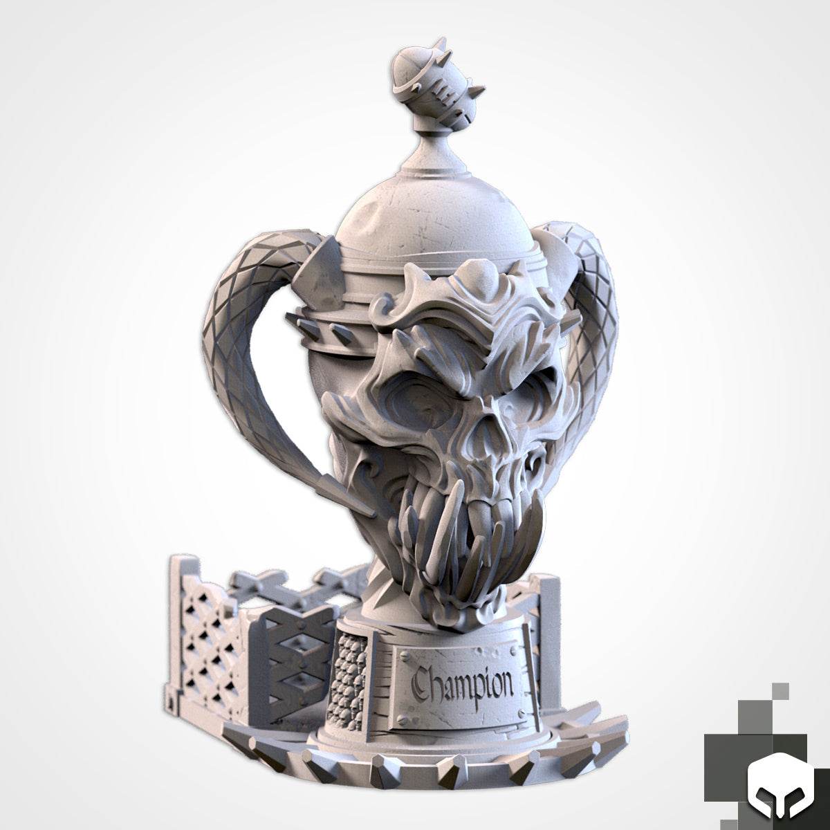 Skull Trophy Dice Roller - Tier 1 / Tray