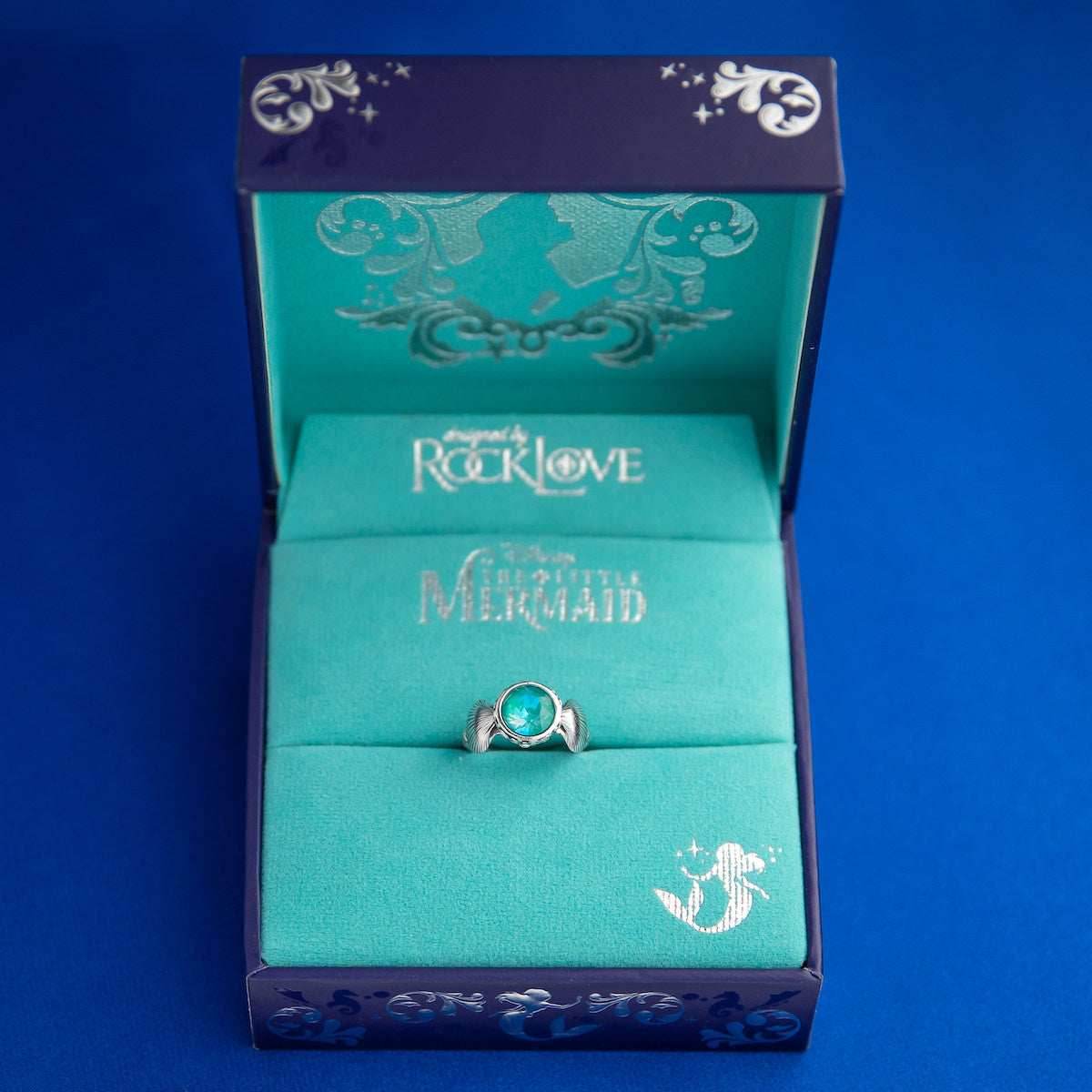 Disney X RockLove THE LITTLE MERMAID Seashell & Bubble Ring - Size 5