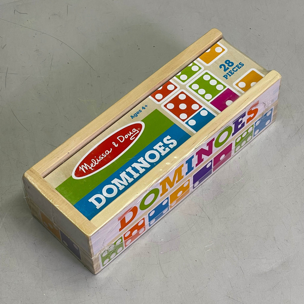 MELISSA & DOUG Dominoes Game 28 Pieces Multicolor Wood 30388 - 