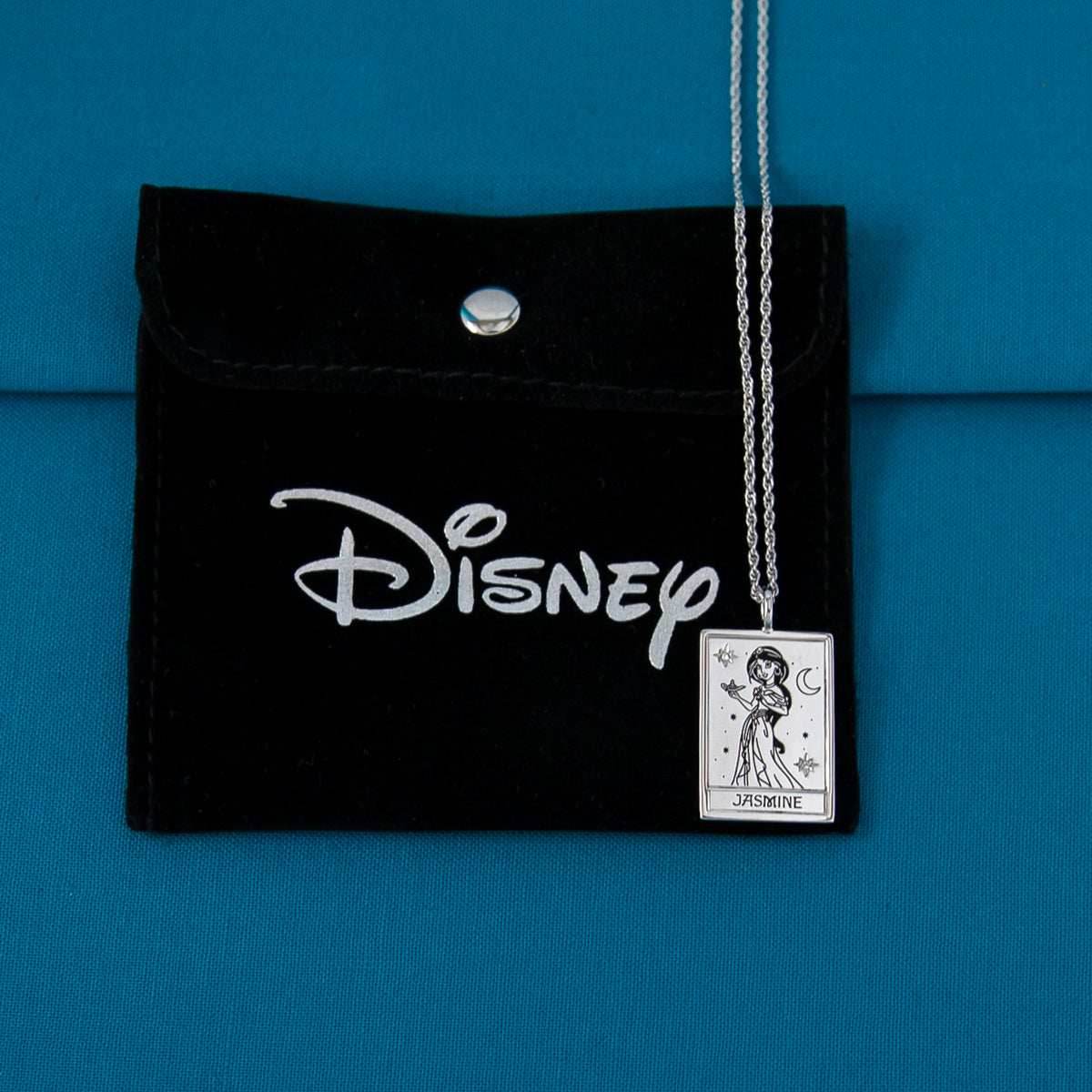 Disney X RockLove ALADDIN Jasmine Tablet Necklace - Sterling Silver