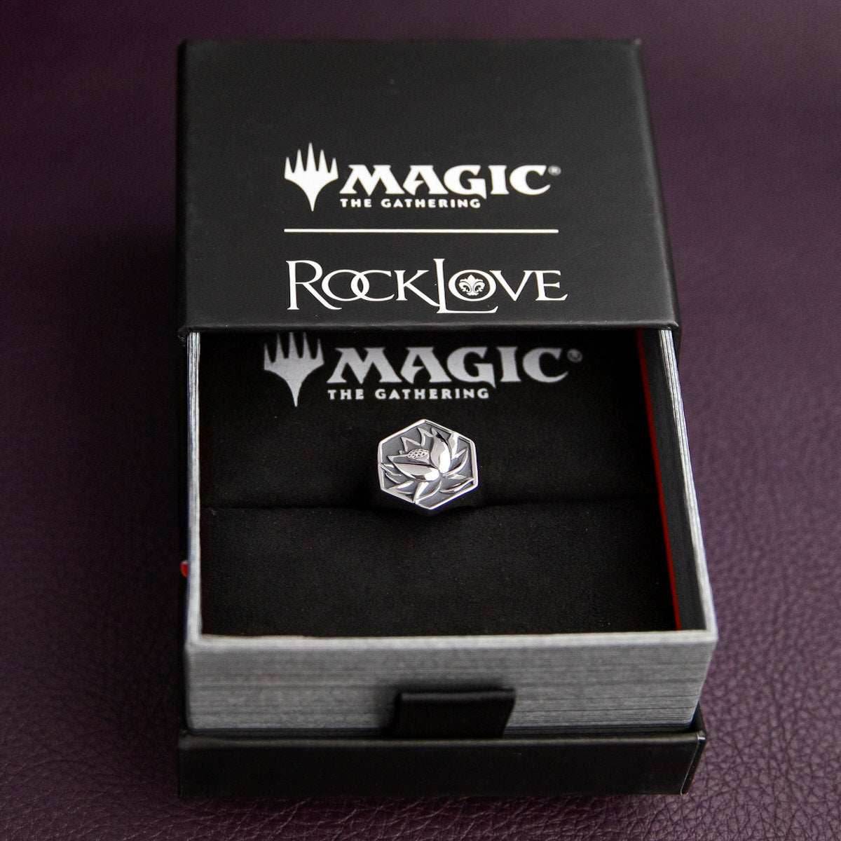 Magic: The Gathering X RockLove Black Lotus Signet Ring - Size 6