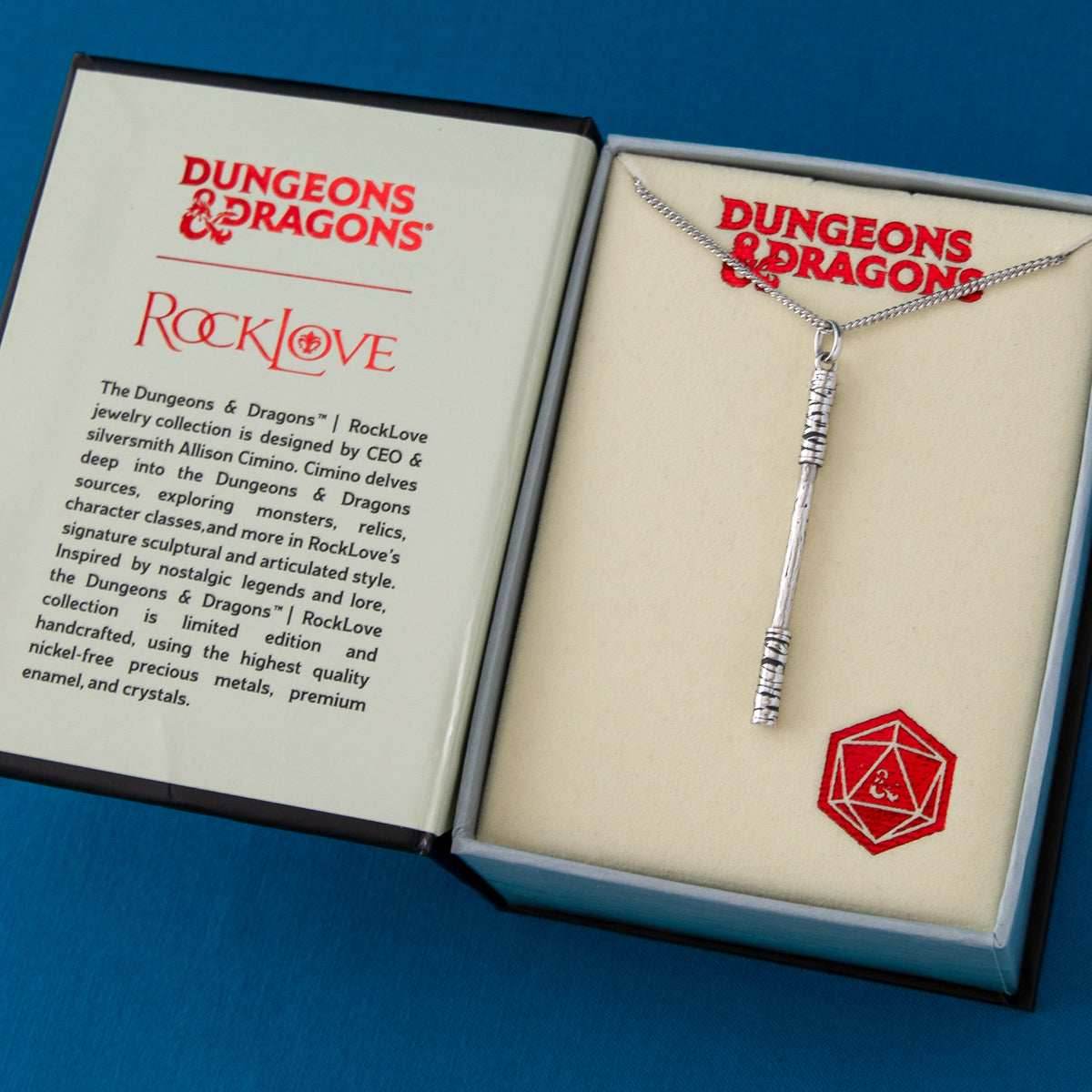 Dungeons and Dragons X RockLove Monk Staff Necklace - 