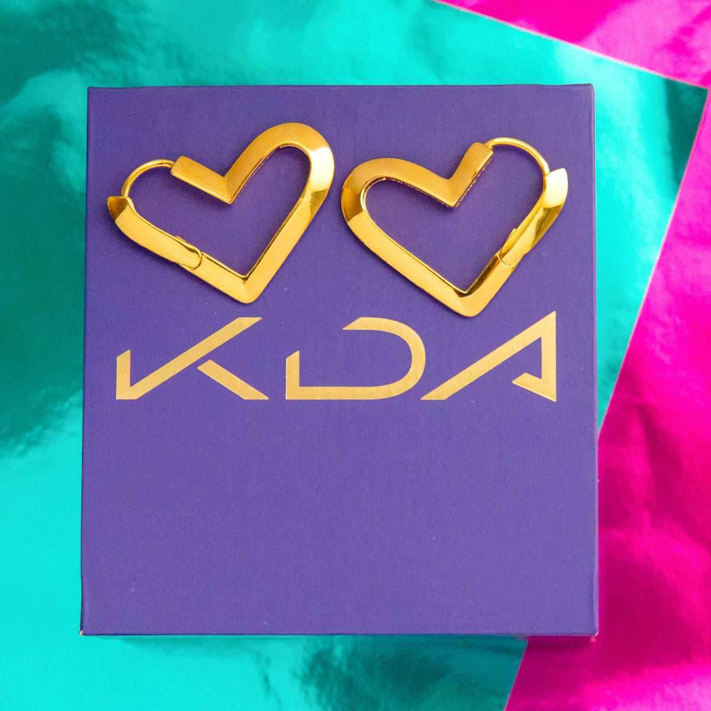 League of Legends X RockLove KDA Ahri Heart Hoop Earrings - 