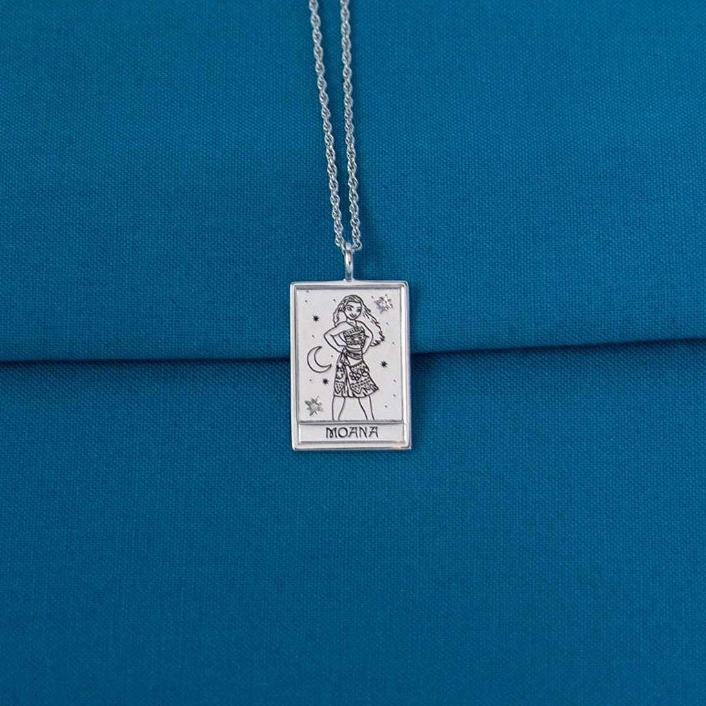 Disney X RockLove MOANA Moana Tablet Necklace - Sterling Silver