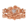 Disney X RockLove DISNEY MULAN Mulan Cherry Blossom Stacker Rings - Rose Gold Plated / Size 5