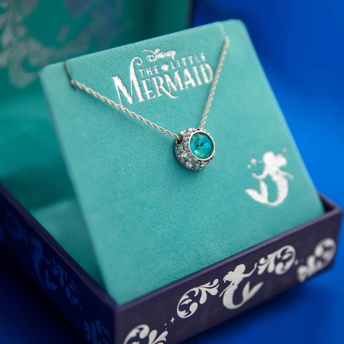 Disney X RockLove THE LITTLE MERMAID Bubble Solitaire Necklace - 
