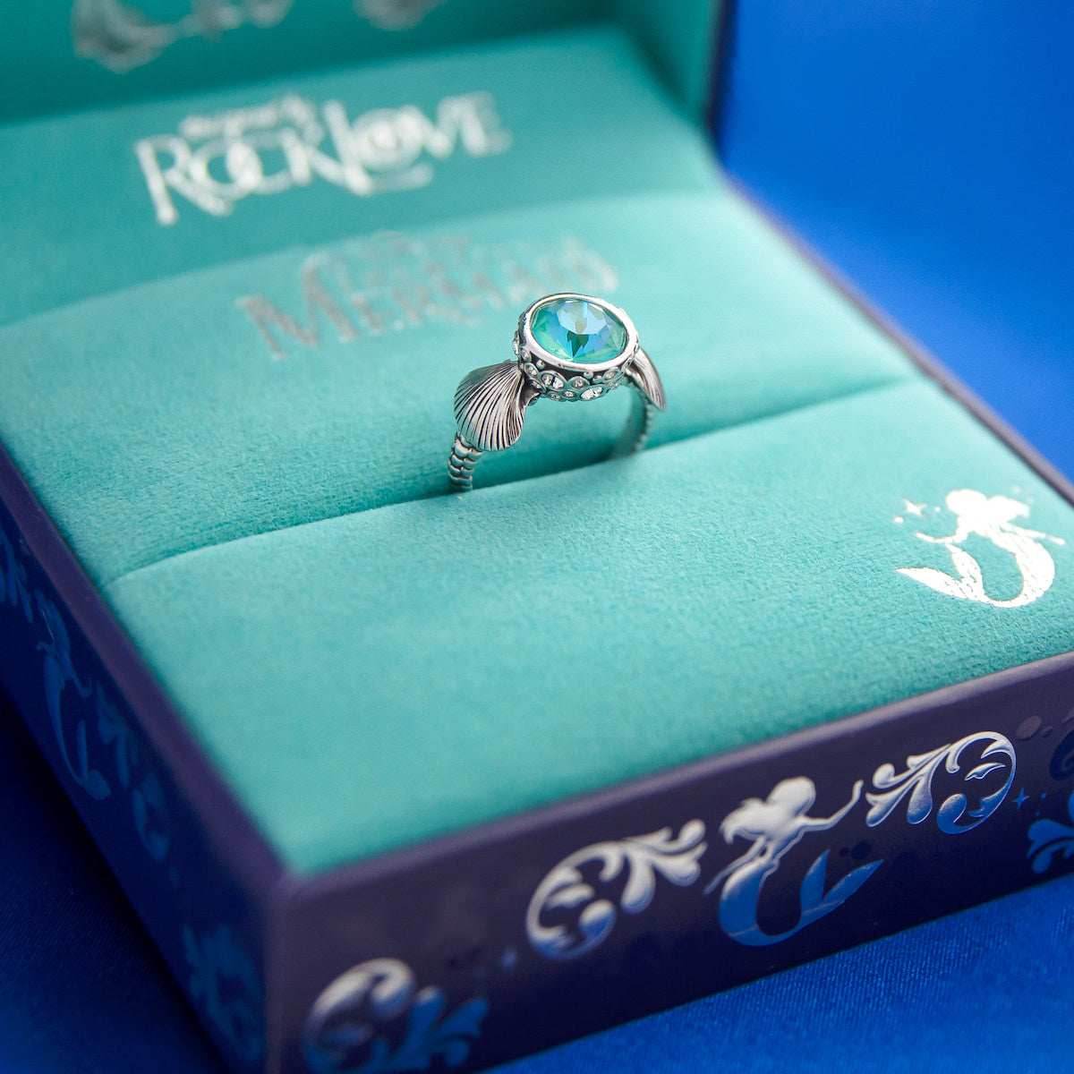 Disney X RockLove THE LITTLE MERMAID Seashell & Bubble Ring - Size 5