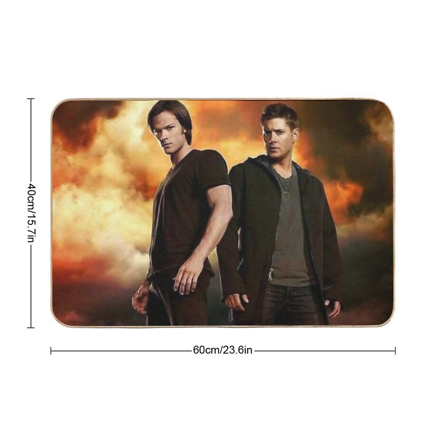 Brothers Winchesters  Repositionable Bath Mat