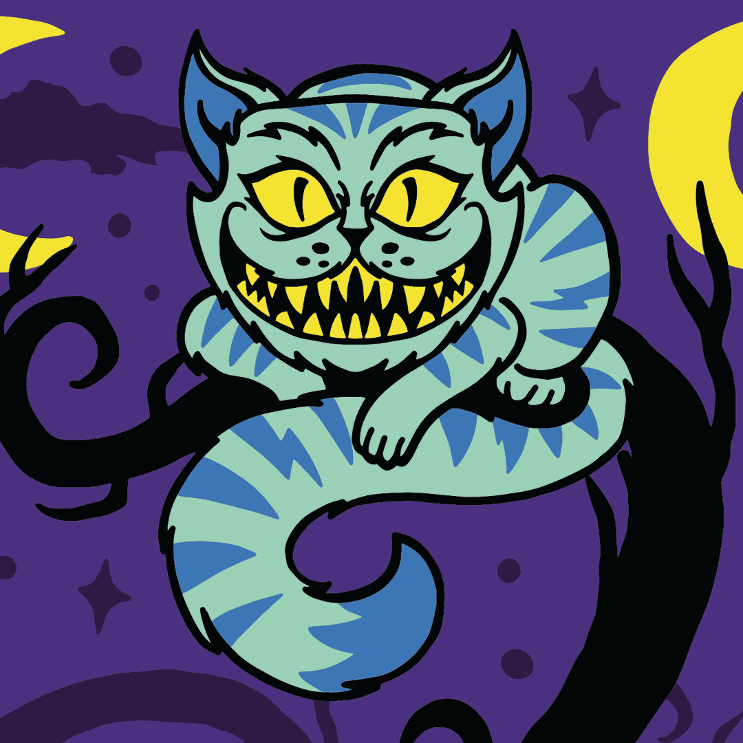 Cheshire Cat Crew Socks - 