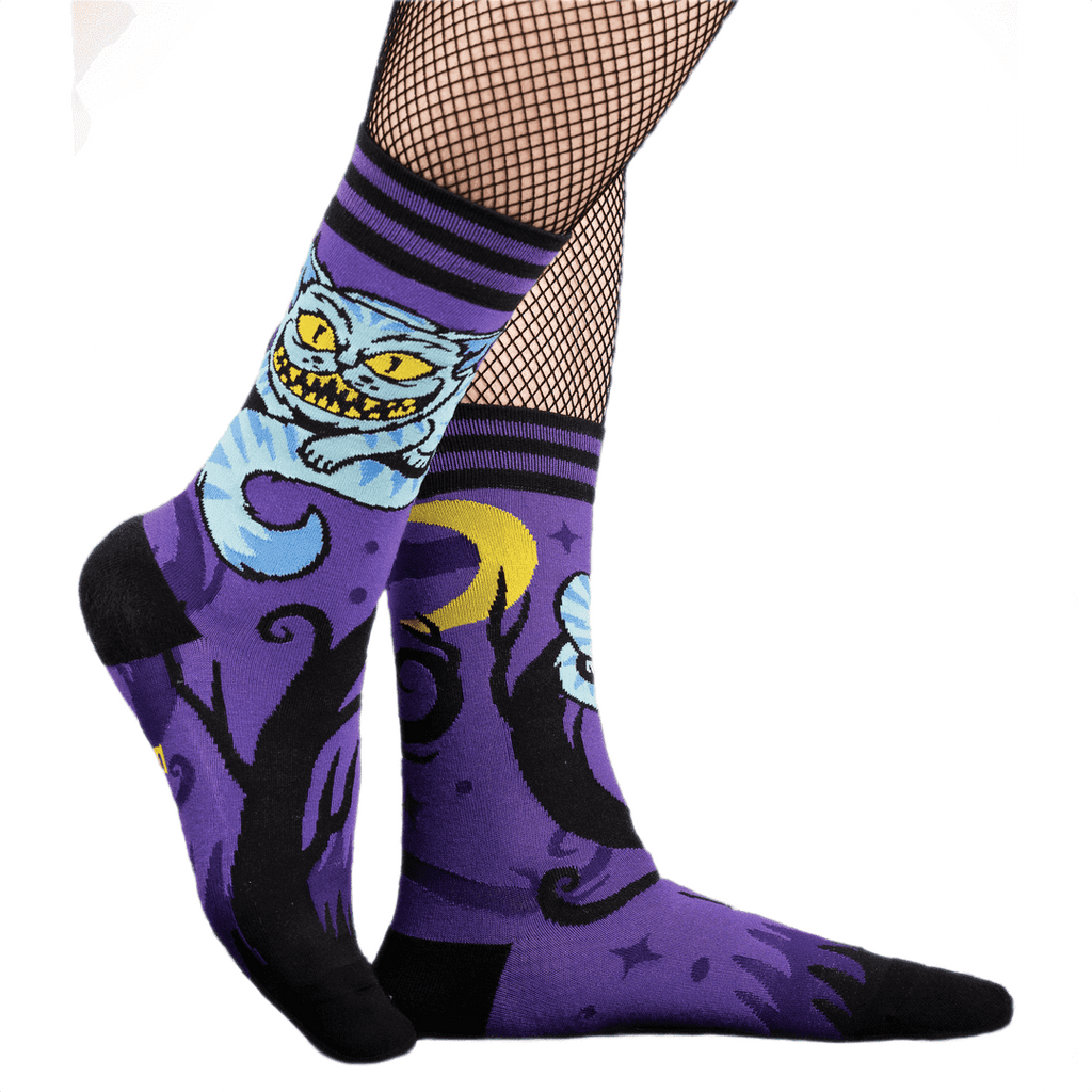 Cheshire Cat Crew Socks - 