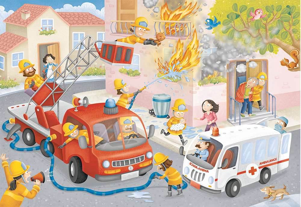 Puzzle: Firefighter Rescue! - 