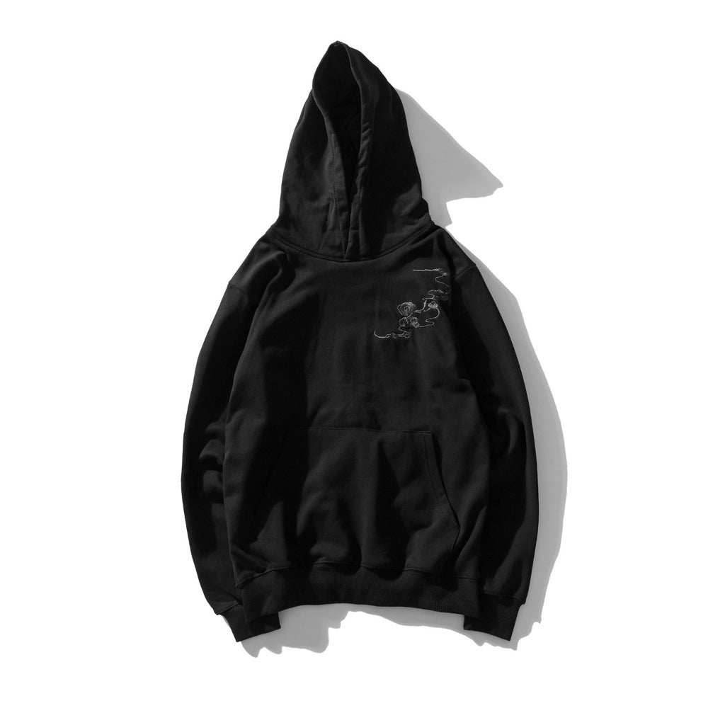 KH9102 Kirin Embroidery Hoodie - Black / S