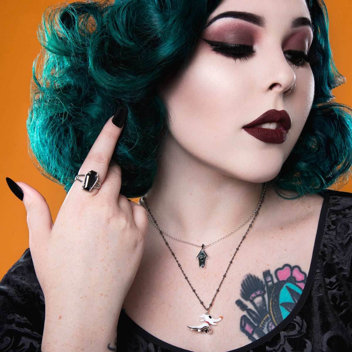 Disney X RockLove THE NIGHTMARE BEFORE CHRISTMAS True Love Never Dies Ring - Size 5