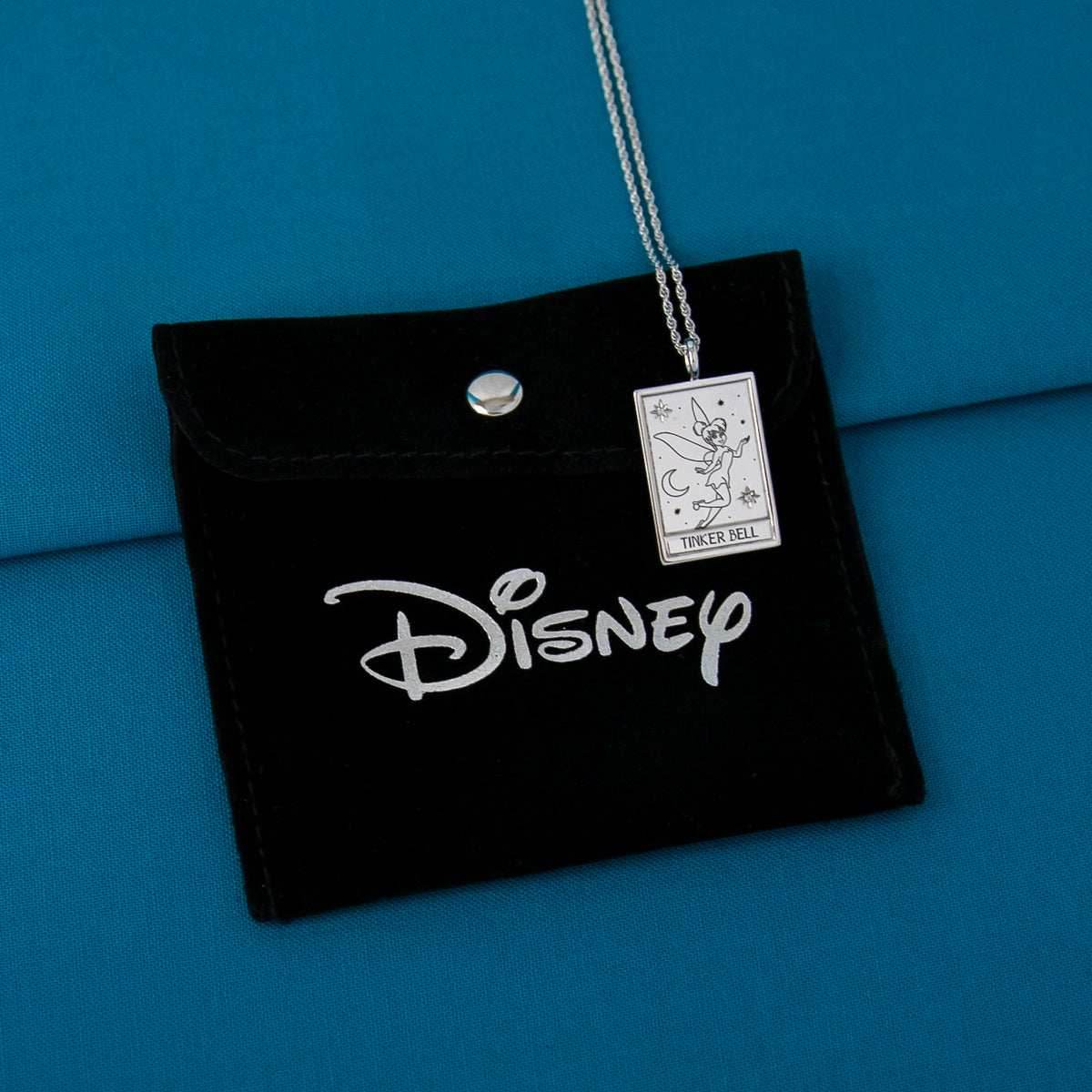 Disney X RockLove PETER PAN Tinker Bell Tablet Necklace - Sterling Silver