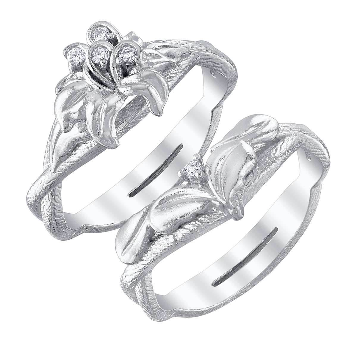 Disney X RockLove DISNEY TANGLED Rapunzel Sundrop Flower Stacker Rings - Yellow Gold Plated / Size 5