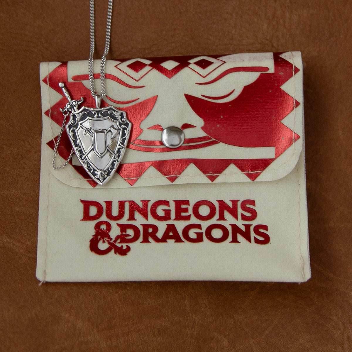 Dungeons and Dragons X RockLove Fighter Sword and Shield Necklace - 