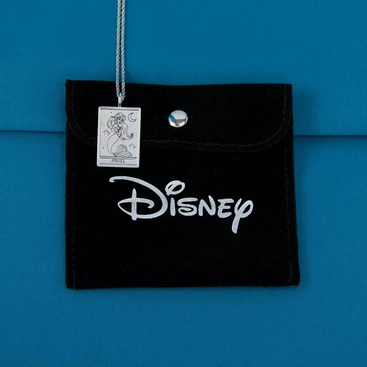 Disney X RockLove THE LITTLE MERMAID Ariel Tablet Necklace - Sterling Silver