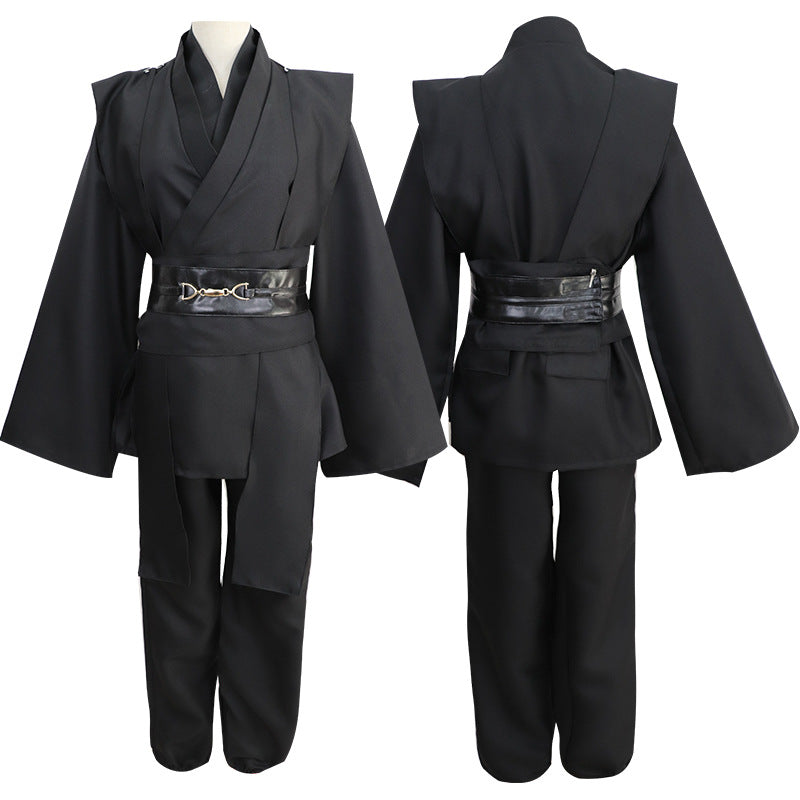 Girls Boys Unisex Movie Star Jedi Cosplay Costume Anakin Skywalker Sith Outfits Game Anime Children Retro Wars Warrior Cloth