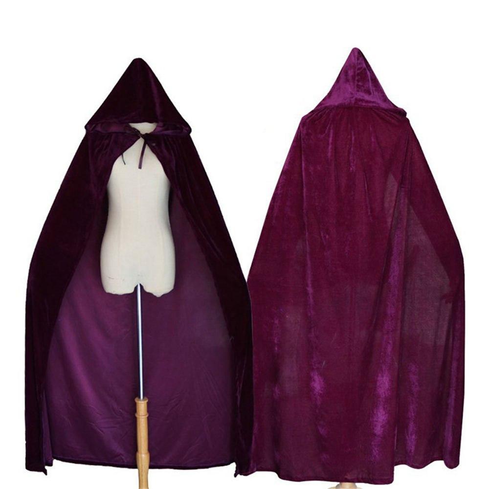 Wizards Hooded Cloak Coat Wicca Robe Medieval Cape Shawl