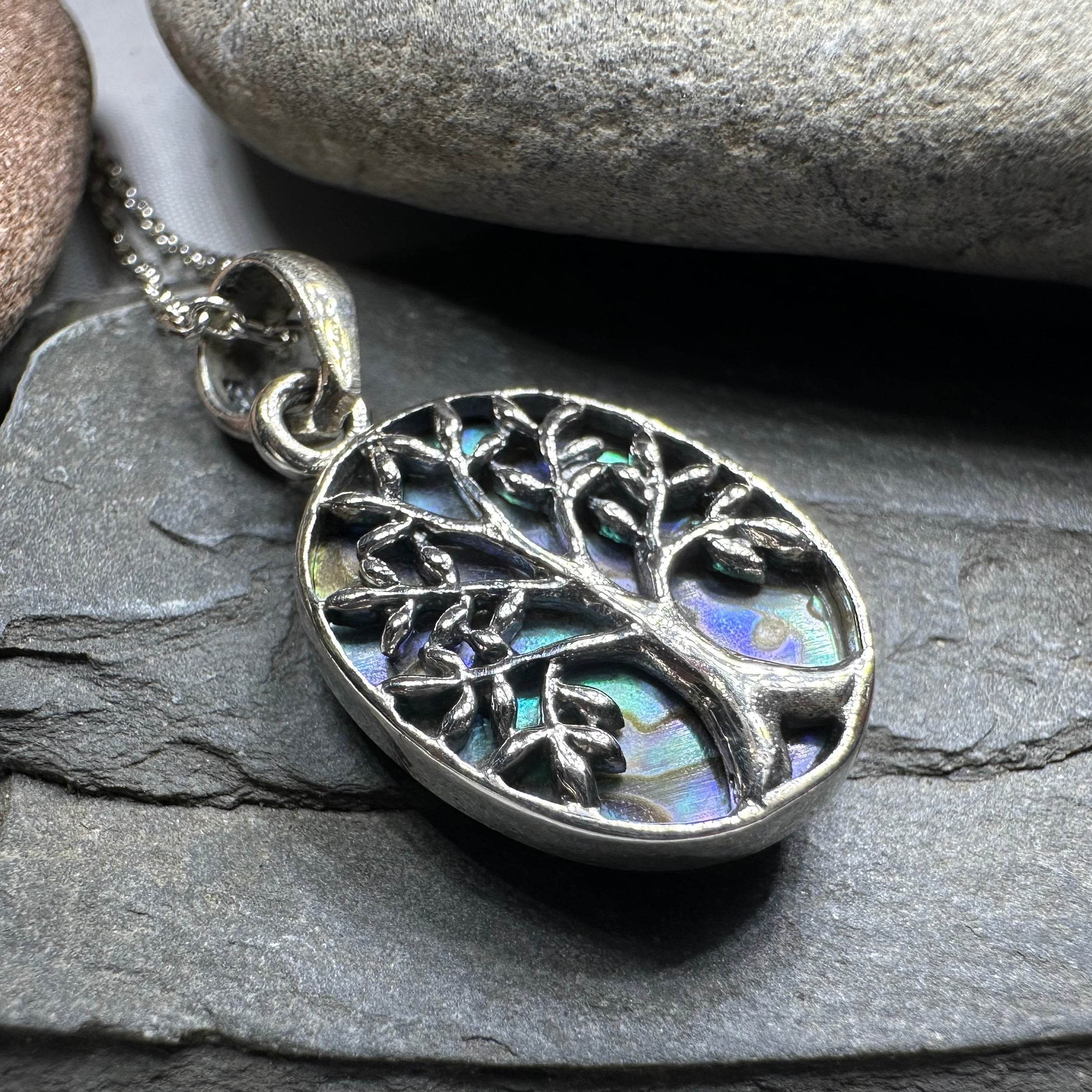 Cadi Tree of Life Necklace - Abalone Shell