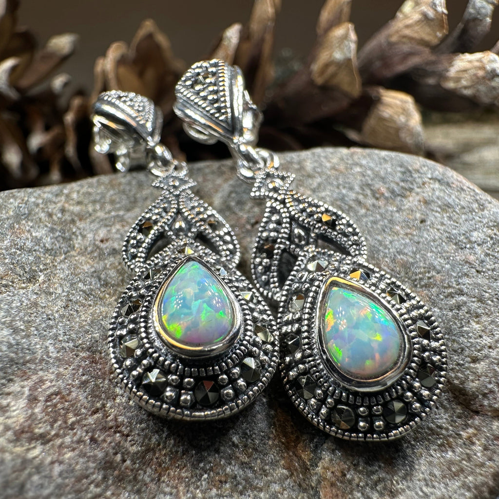 Celtic Twilight Opal Earrings