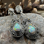 Celtic Twilight Opal Earrings