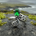 Emerald Dream Trinity Knot Ring