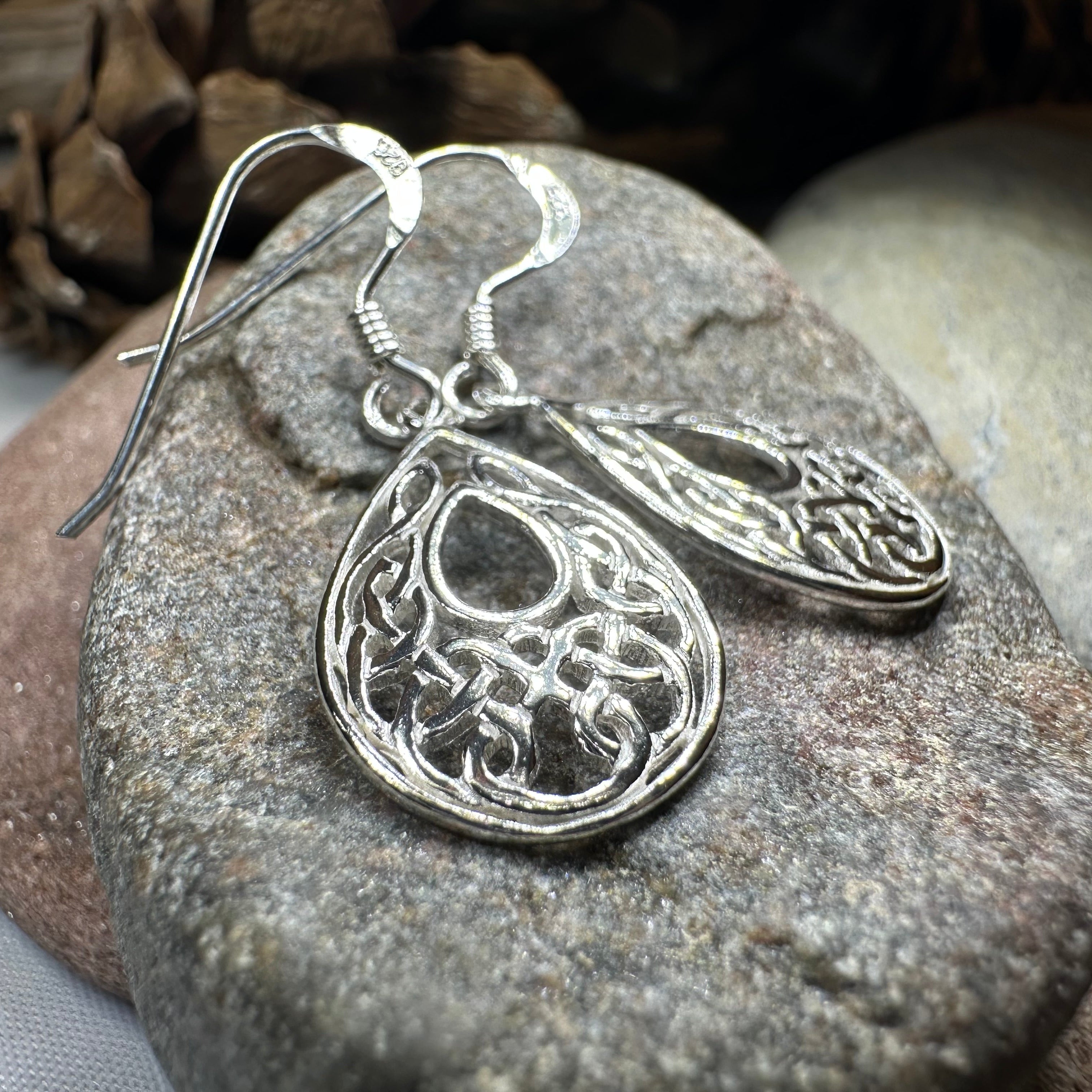 Celtic Raindrop Earrings