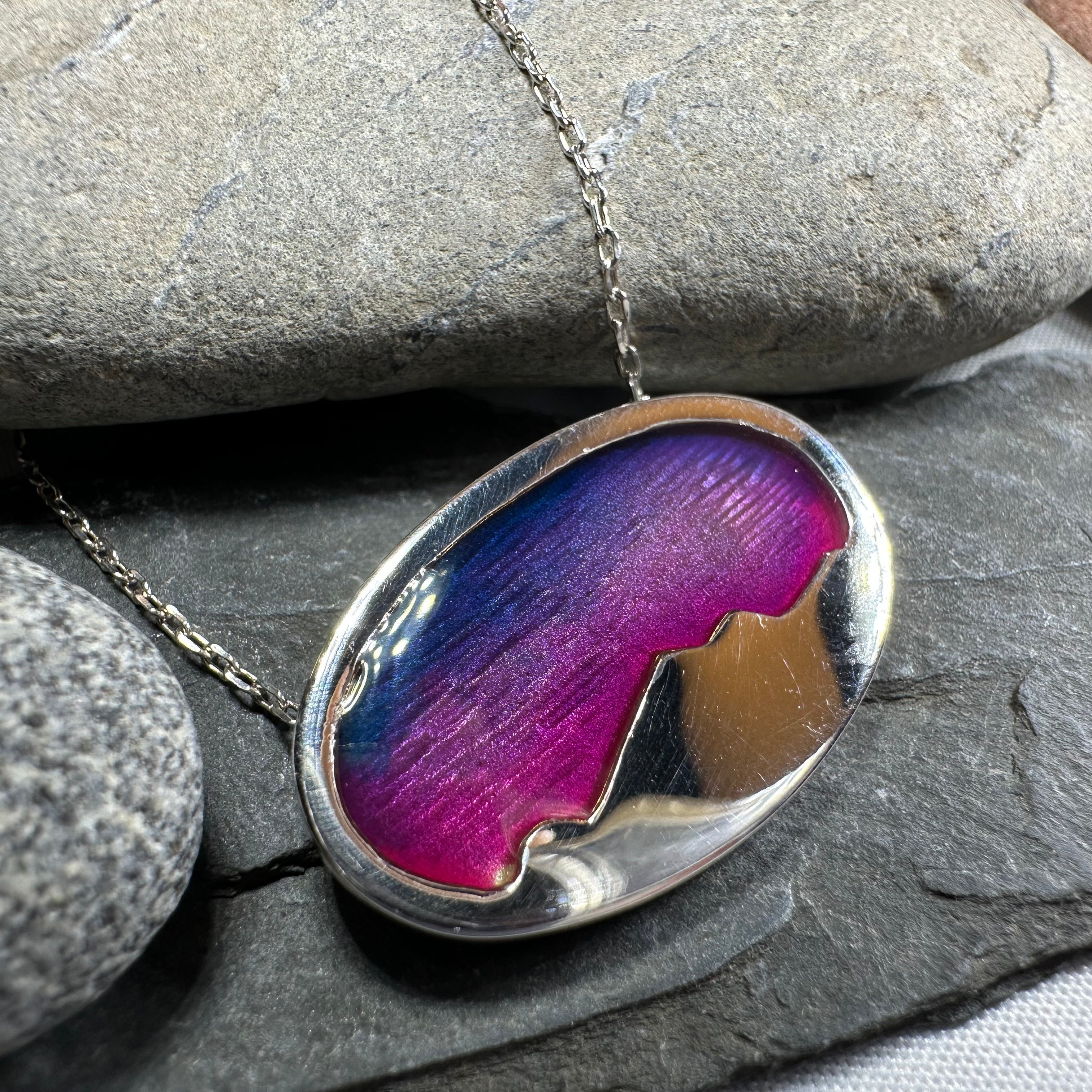 Purple Skies Northern Lights Necklace