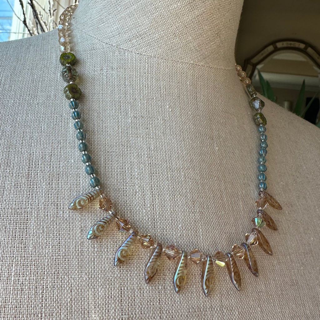 Peacock Crystal Necklace