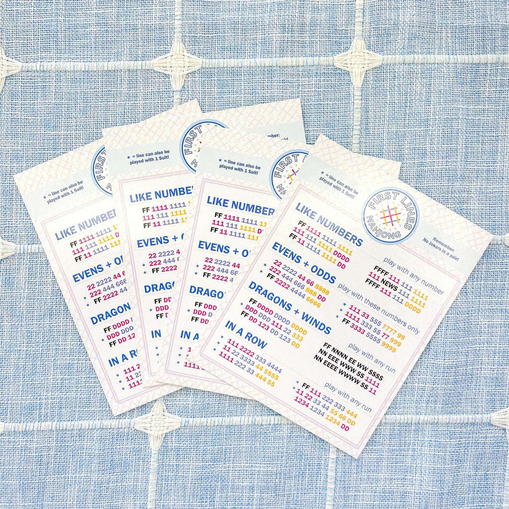 First Lines Mahjong Line Cards - 