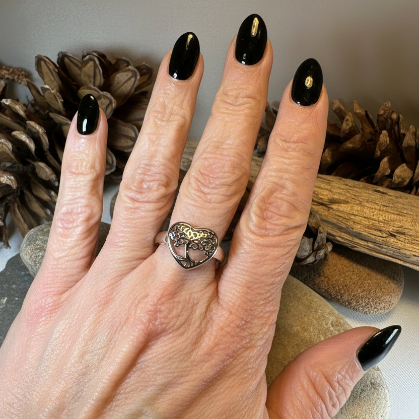Heart Tree of Life Ring