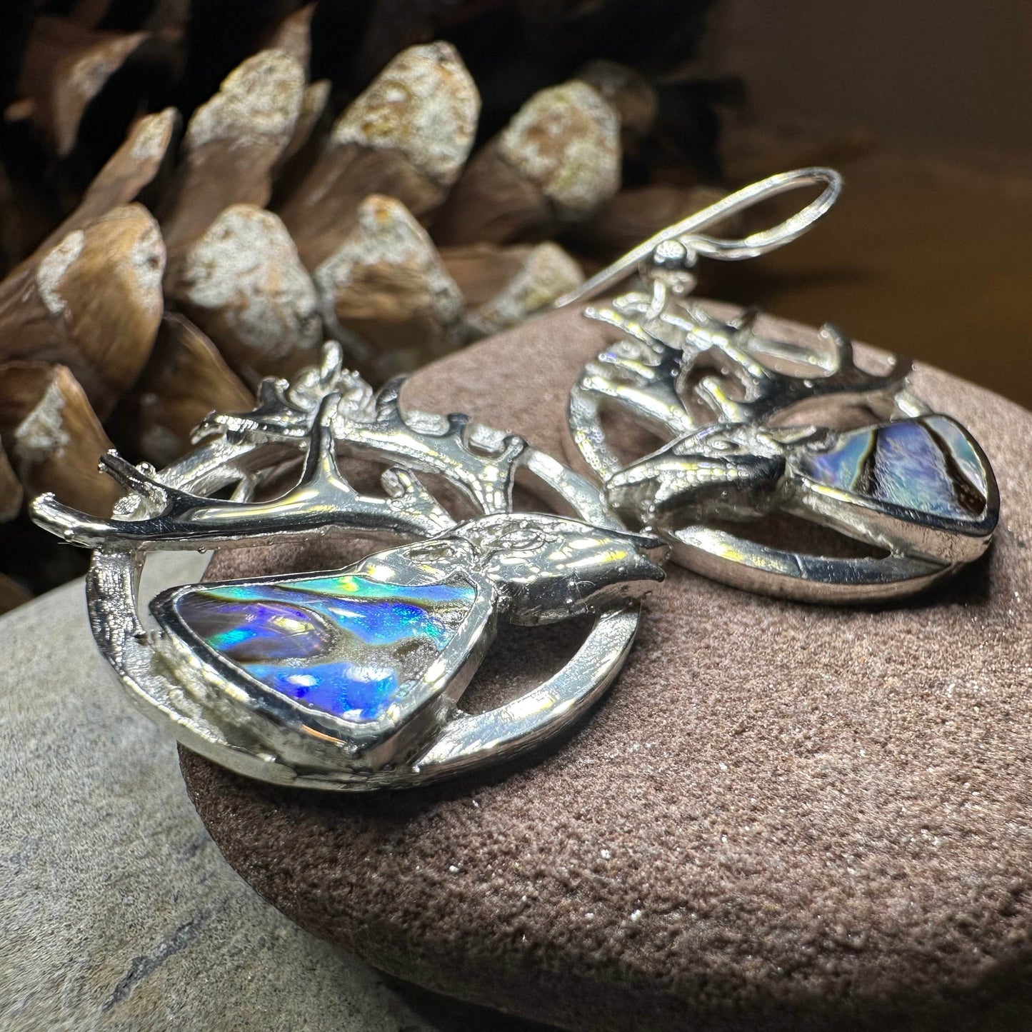 Stag of the Mist Earrings - 