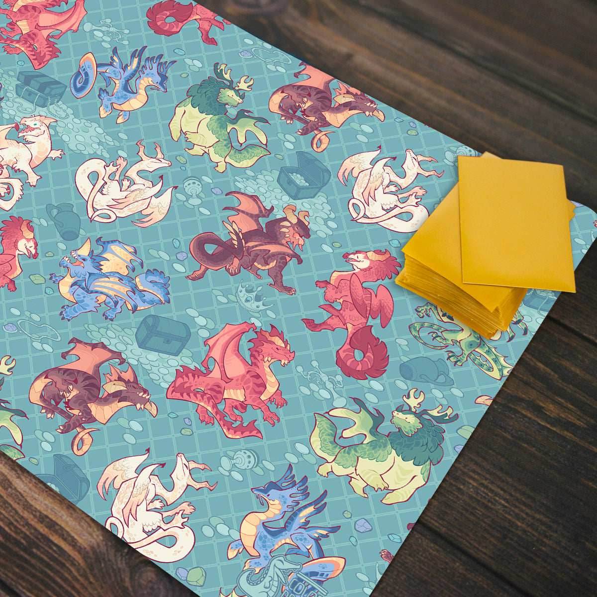 Chromatic Dragons Playmat - Standard Playmat / Purple / Plain