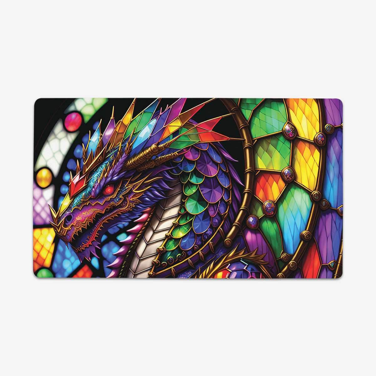 Queen Of The Prismatic Dragons Playmat - Standard Playmat / Plain