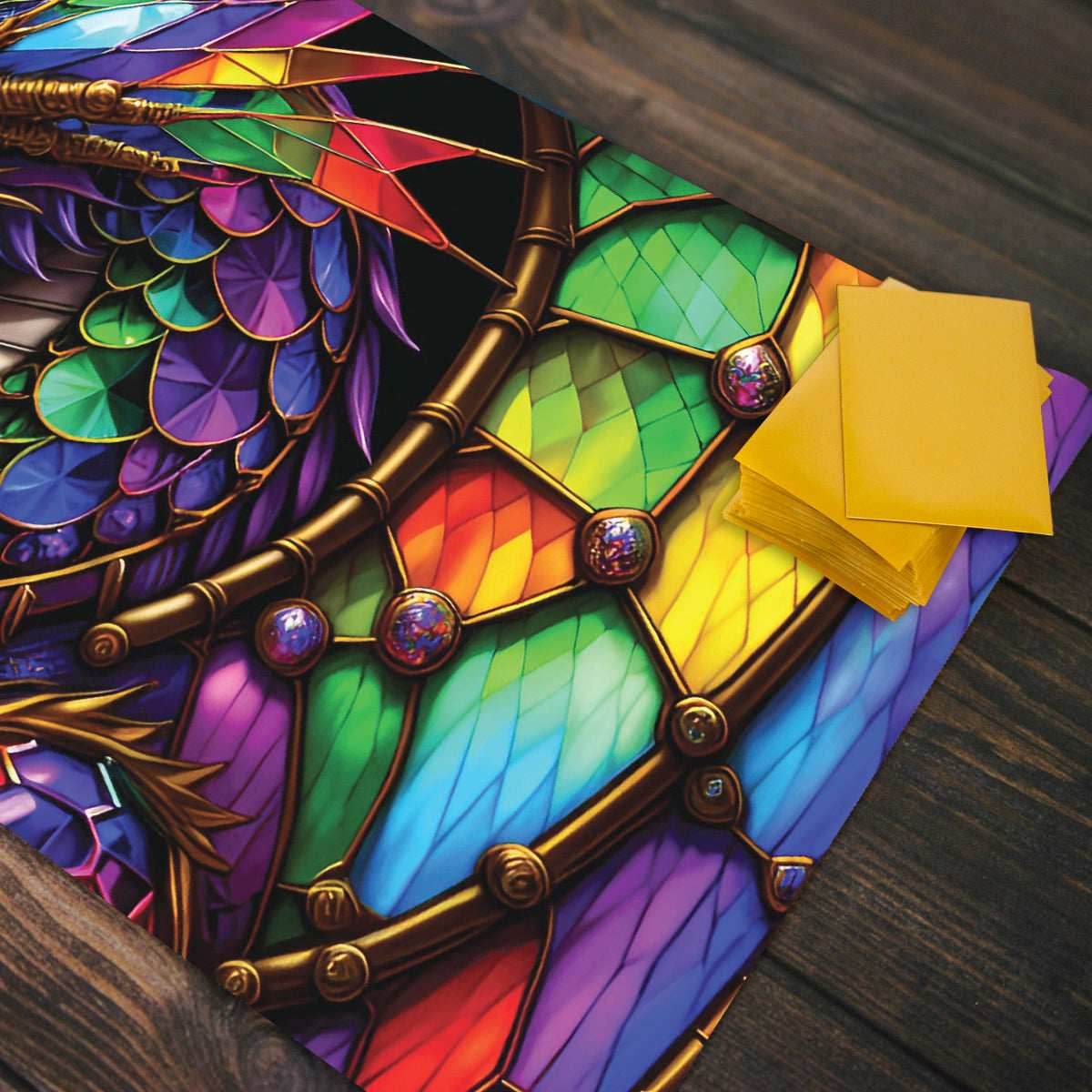 Queen Of The Prismatic Dragons Playmat - Standard Playmat / Plain