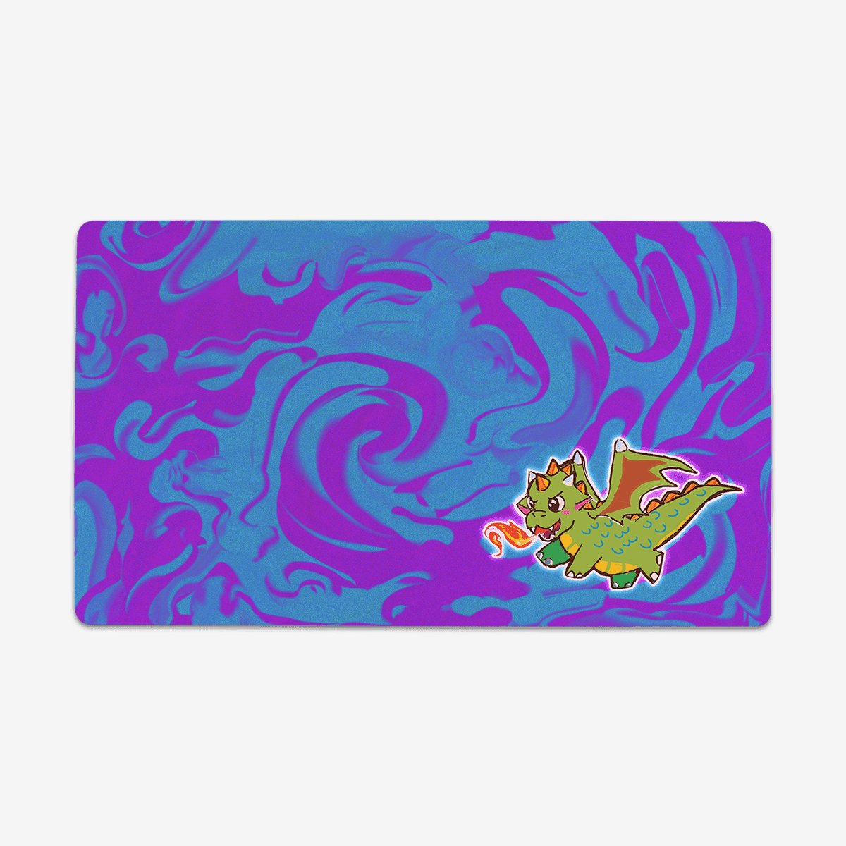 Dragon Breath Playmat - Standard Playmat / Plain / Blurple