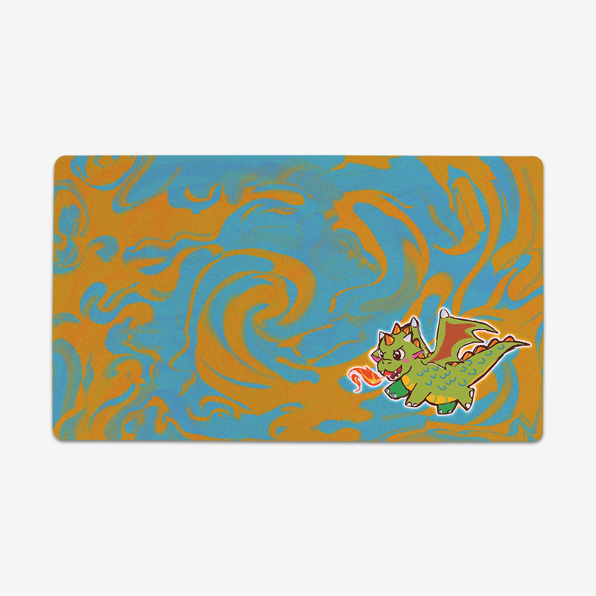 Dragon Breath Playmat - Standard Playmat / Plain / Grellow