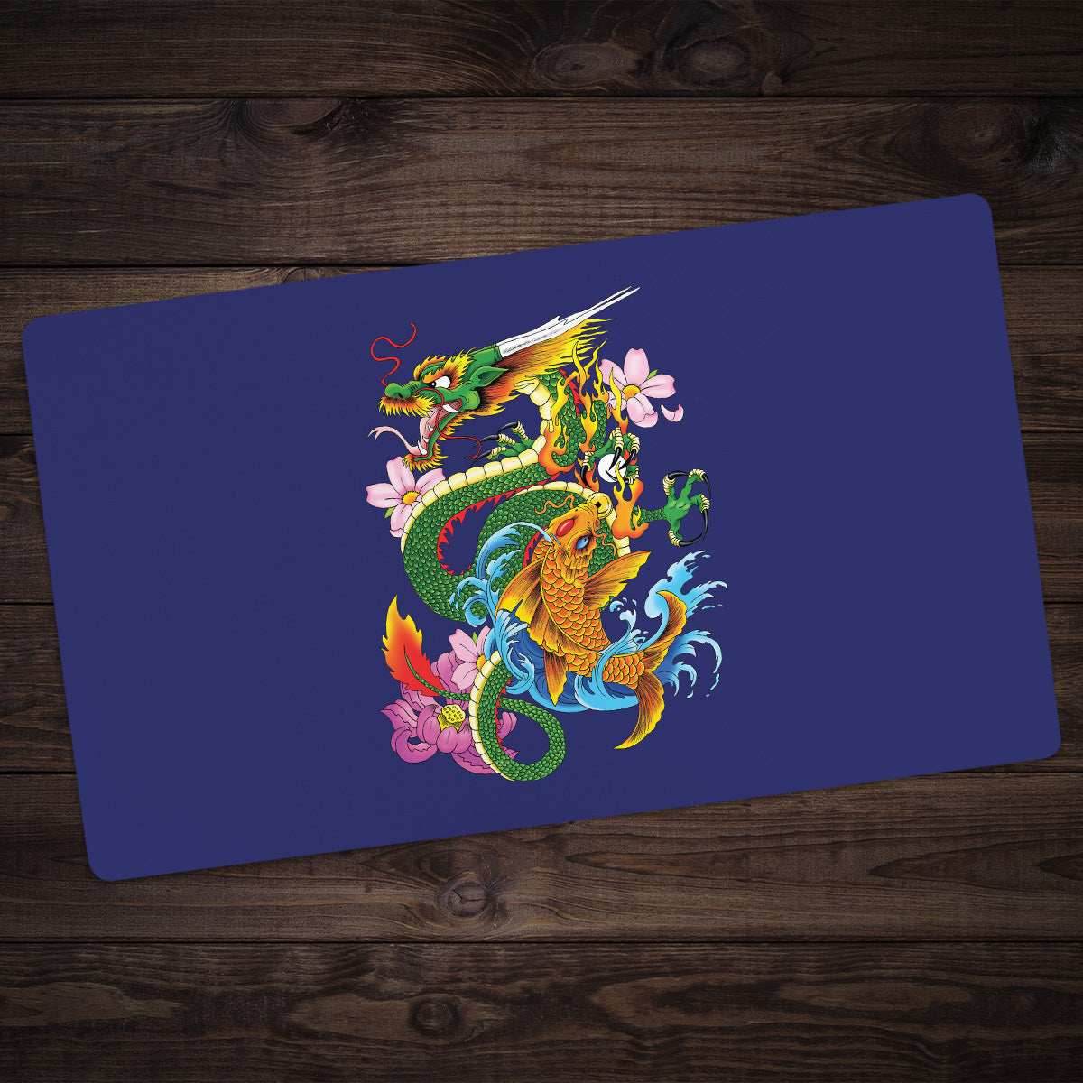Dragon And Koi Playmat - Standard Playmat / Plain