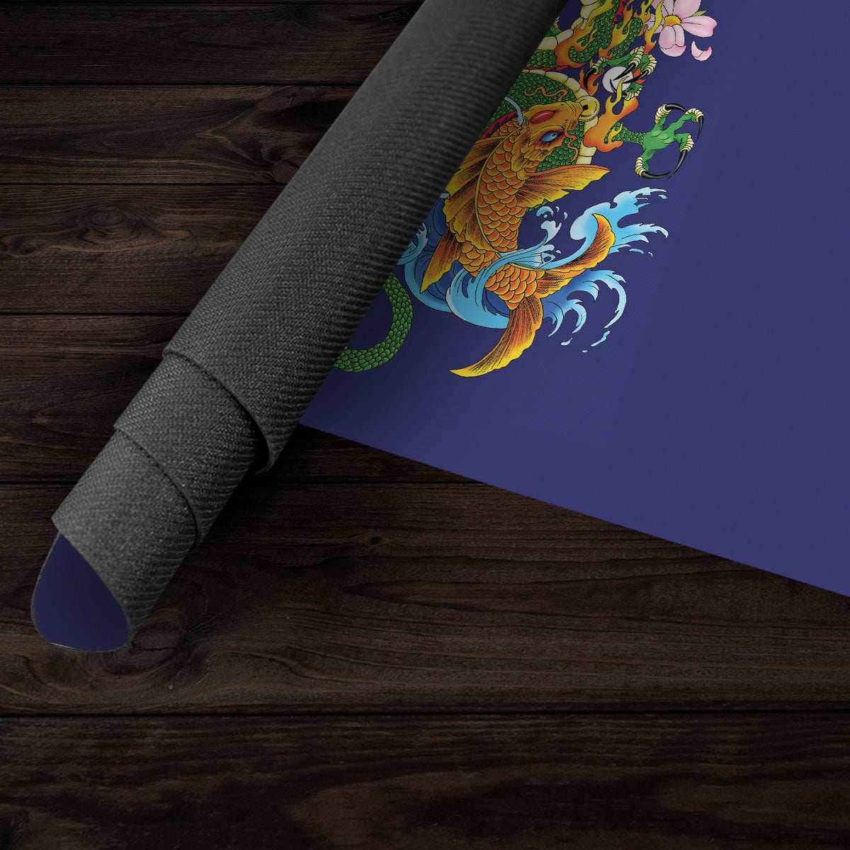 Dragon And Koi Playmat - Standard Playmat / Plain