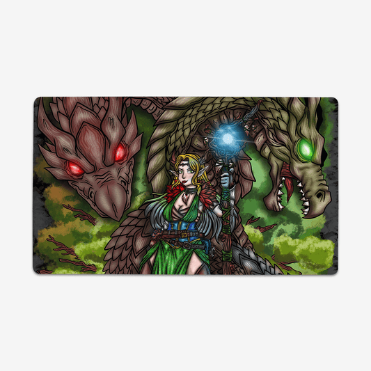 Wood Dragon Druid Playmat - Plain