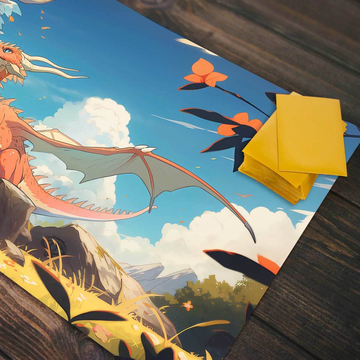 Dragon's First Flight Playmat - Standard Playmat / Plain