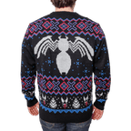 Marvel Venom Symbol Offcially Licesned Adult Holiday Ugly Christmas Sweater - S