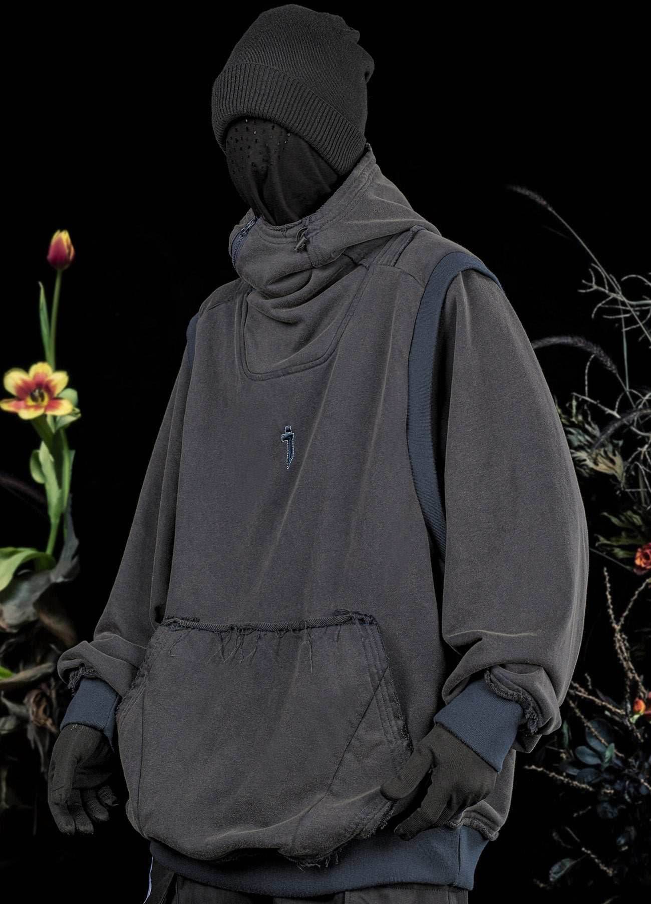 HiH28 Winter Wilderness Hoodie - Dark Khaki / M