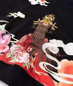 KH9241 Queen Himiko Embroidery Hoodie - Black / S