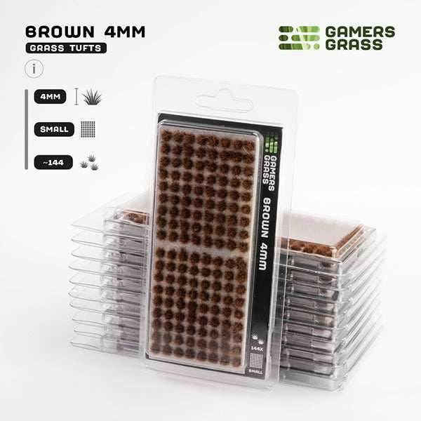 Gamers Grass Tufts: Brown 4mm- Small - 