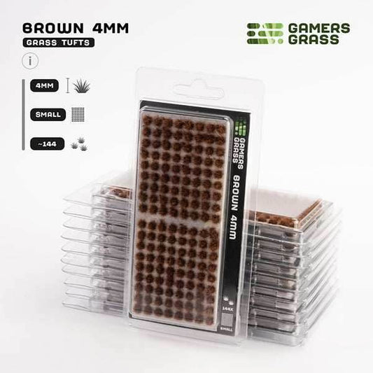 Gamers Grass Tufts: Brown 4mm- Small - 