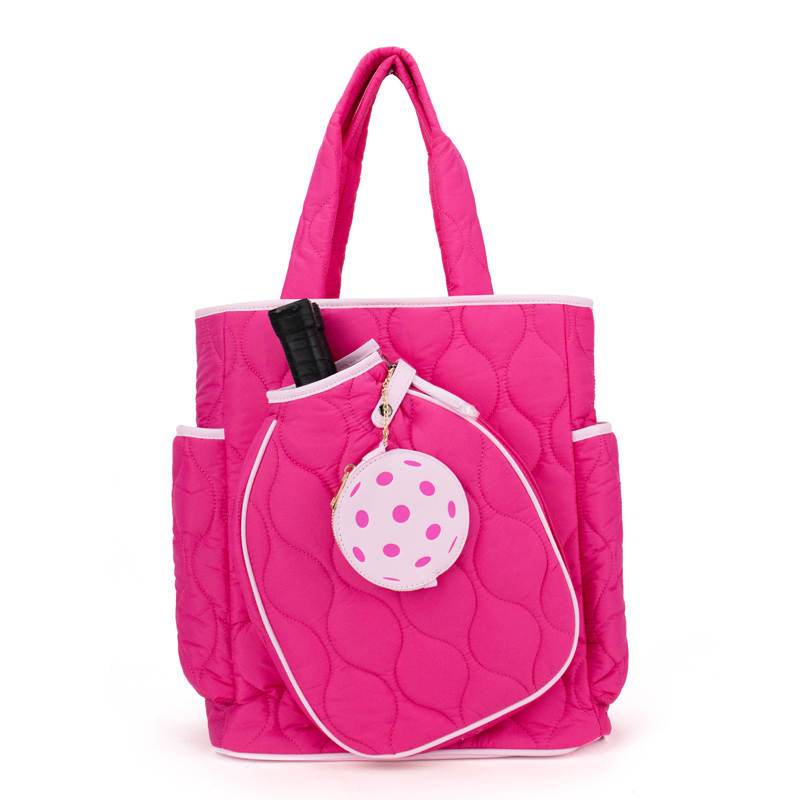 Fifth Ave Pickleball Convertible Tote Bag/Backpack - Hot Pink Hotties